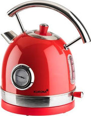 Korona 20667- retro waterkoker - met temperatuurmeter - rood