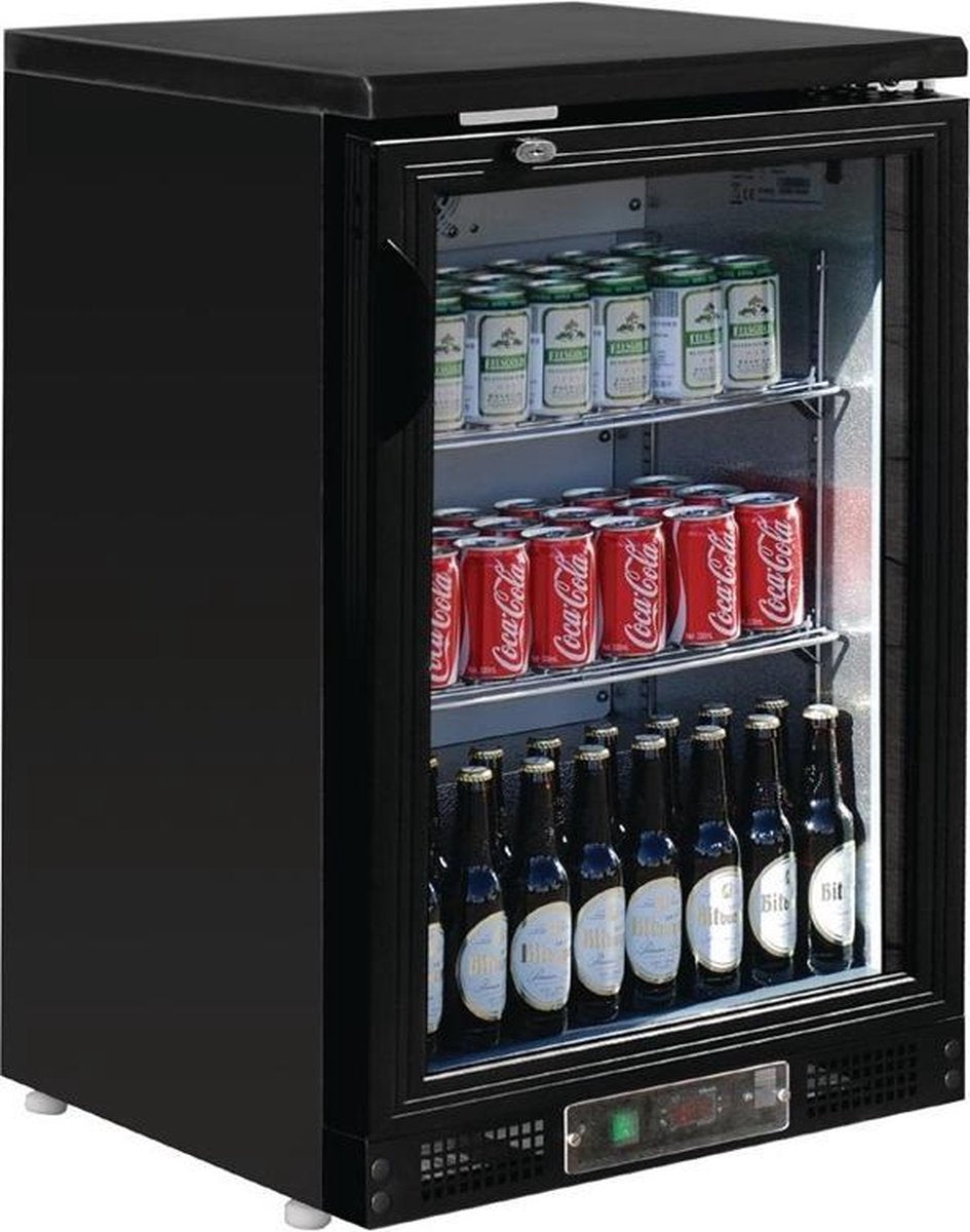 Polar 1-deurs gekoelde bardisplay zwart 104 flessen