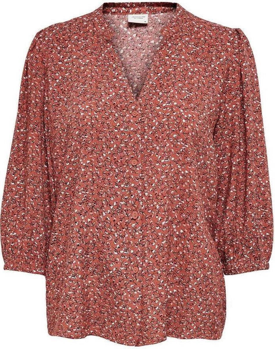 Jdystaar Life 3/4 Shirt Wvn 15226643 Etruscan Red/mini Flowers