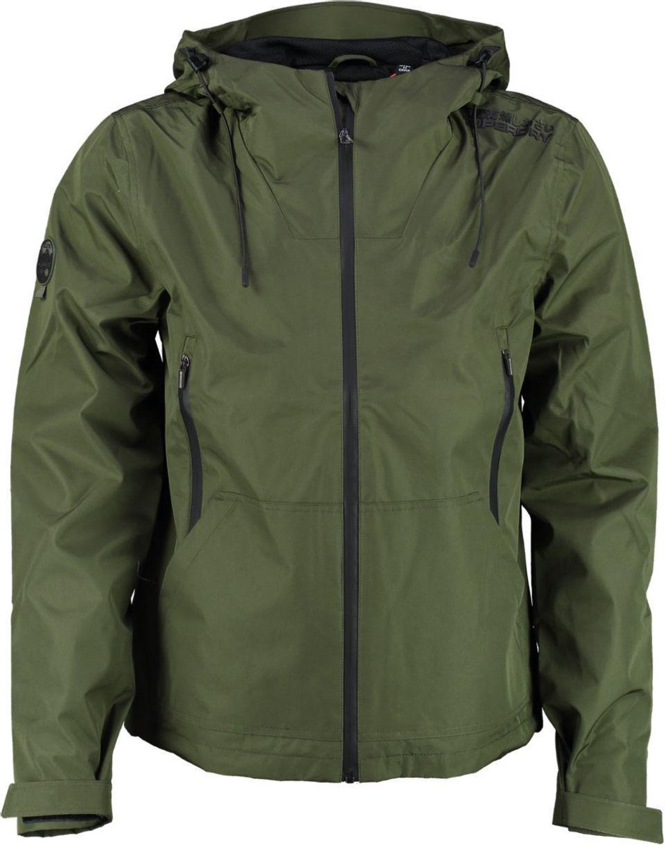 Superdry tech elite windcheater zomerjas waterafstotend khakigroen - valt ruim - Maat S