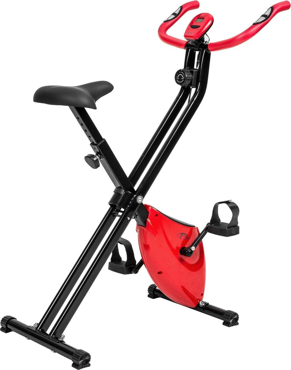 TecTake hometrainer - X bike - licht & opvouwbaar met LCD display - 401715