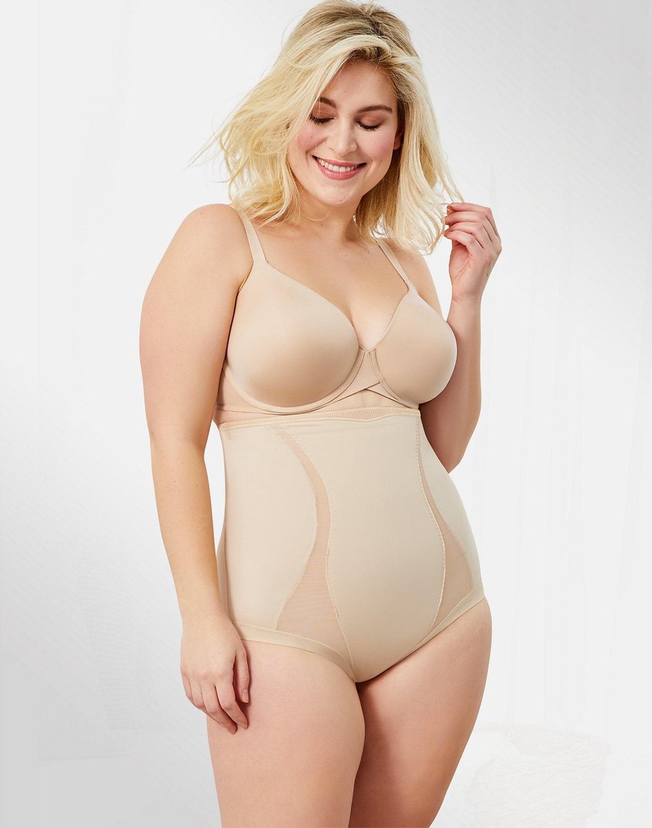 Maidenform Firm Foundations High Waist Shaping Slip - Nude - Maat XXL