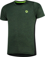 Rogelli Sportshirt - Maat XXL  - Mannen - donkergroen/zwart