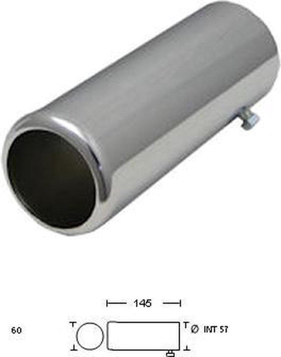 Uitlaatsierstuk Rond 744 - Passend 53-57mm