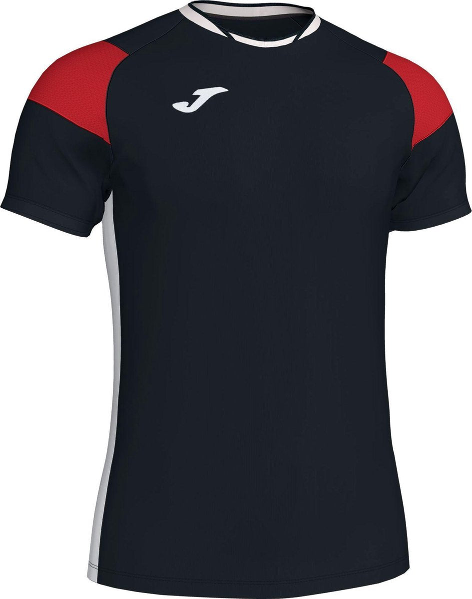 Joma Crew Iii T-Shirt - Zwart / Wit / Rood | Maat: L