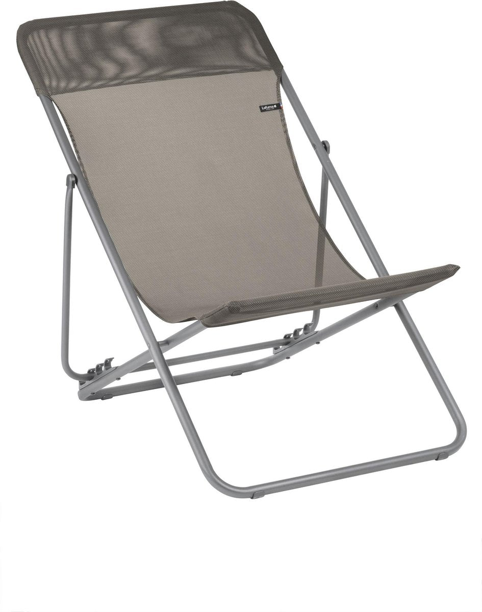 Lafuma MAXI TRANSAT Batyline® Iso Strandstoel - Inklapbaar - Verstelbaar - Graphite