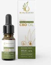 TIJDELIJK 20% KORTING - BIOLEAVES - 10% Full spectrum CBD olie 10ml