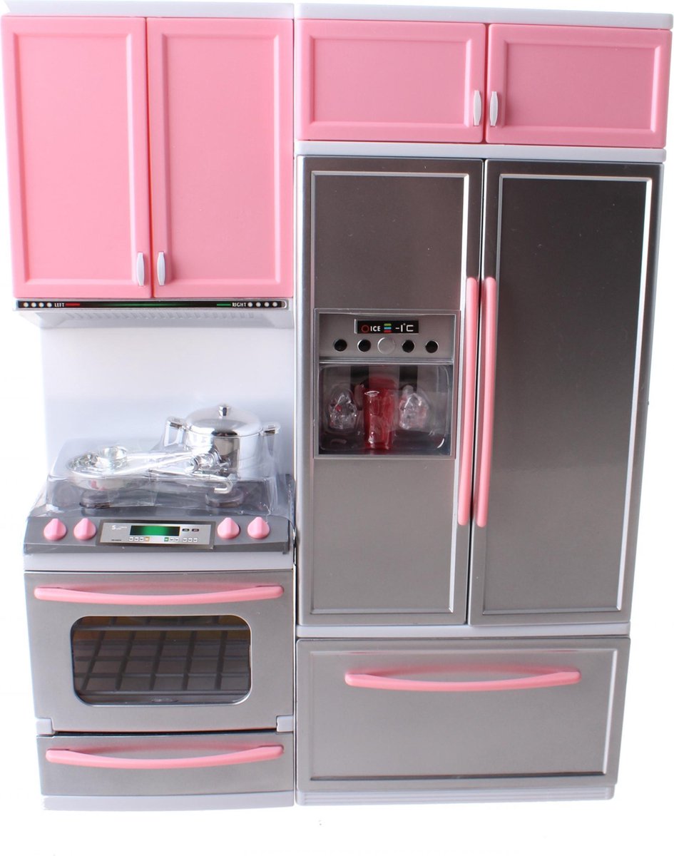 Toi-toys Tienerpopkeuken Met Licht En Geluid 30 Cm Roze