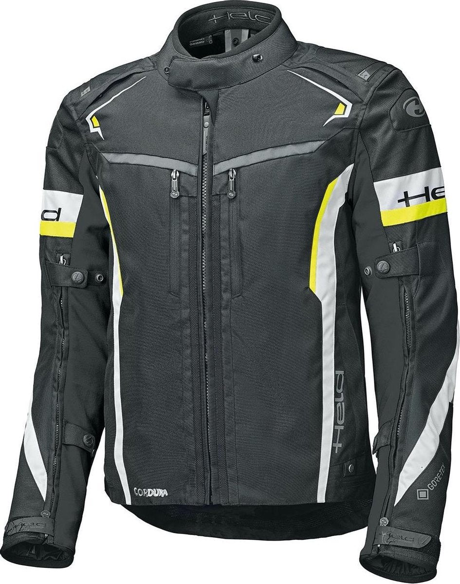 Held Imola ST Black White Fluo Yellow Textile Motorcycle Jacket  XL
