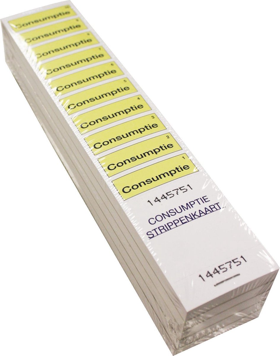Consumptiebonnen geel