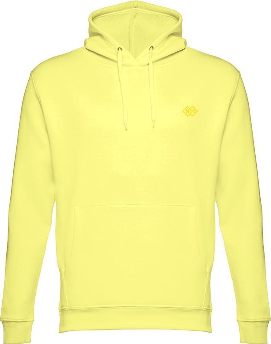 Romobrands_Dames Hoodie_Model Monica_Lemon