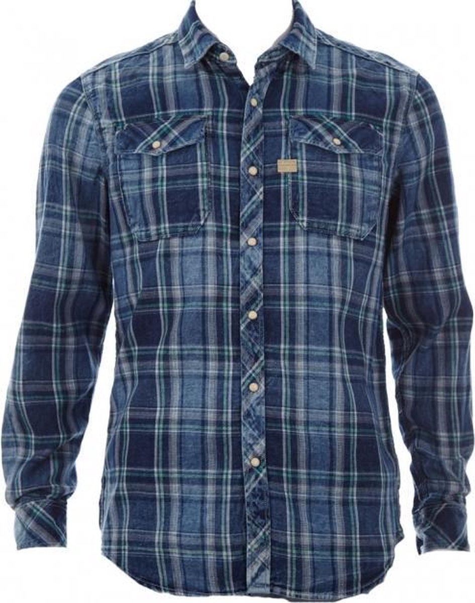 G-star flannel overhemd slim fit - Maat XS