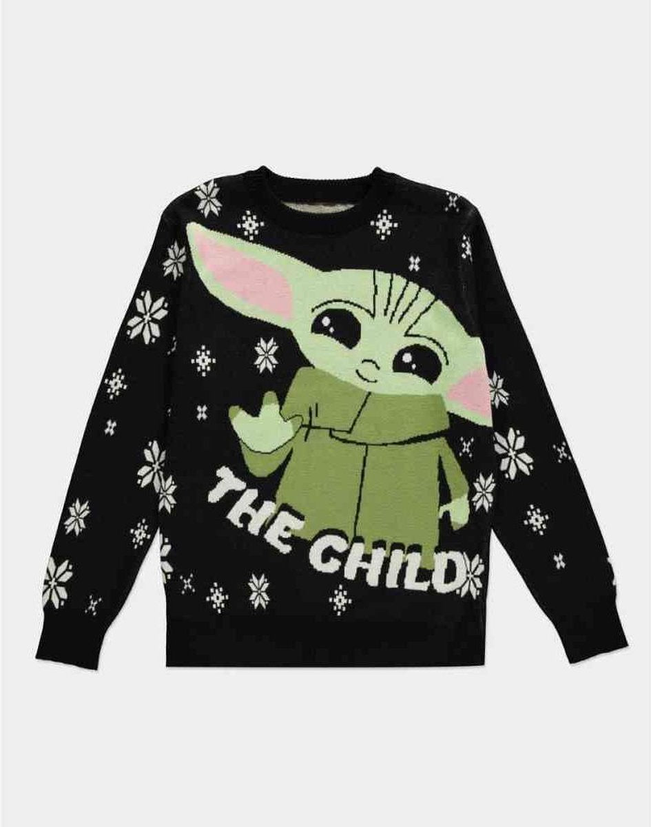 The Mandalorian - The Child Knitted Christmas Jumper - S