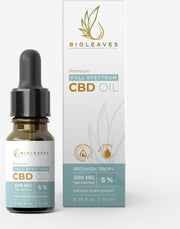 TIJDELIJK 20% KORTING - BIOLEAVES - 5% Full spectrum CBD olie 10ml