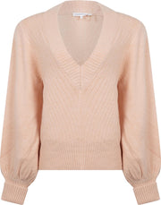 Tramontana | Trui met Ballonmouwen | Peach | Maat L | Trui Dames