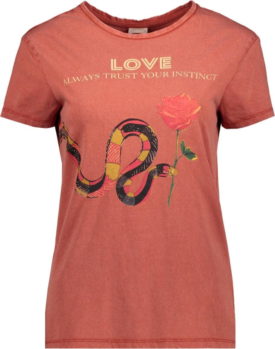 Jdyelina Life S/s Print Top Jrs 15226492 Bossa Nova/snake