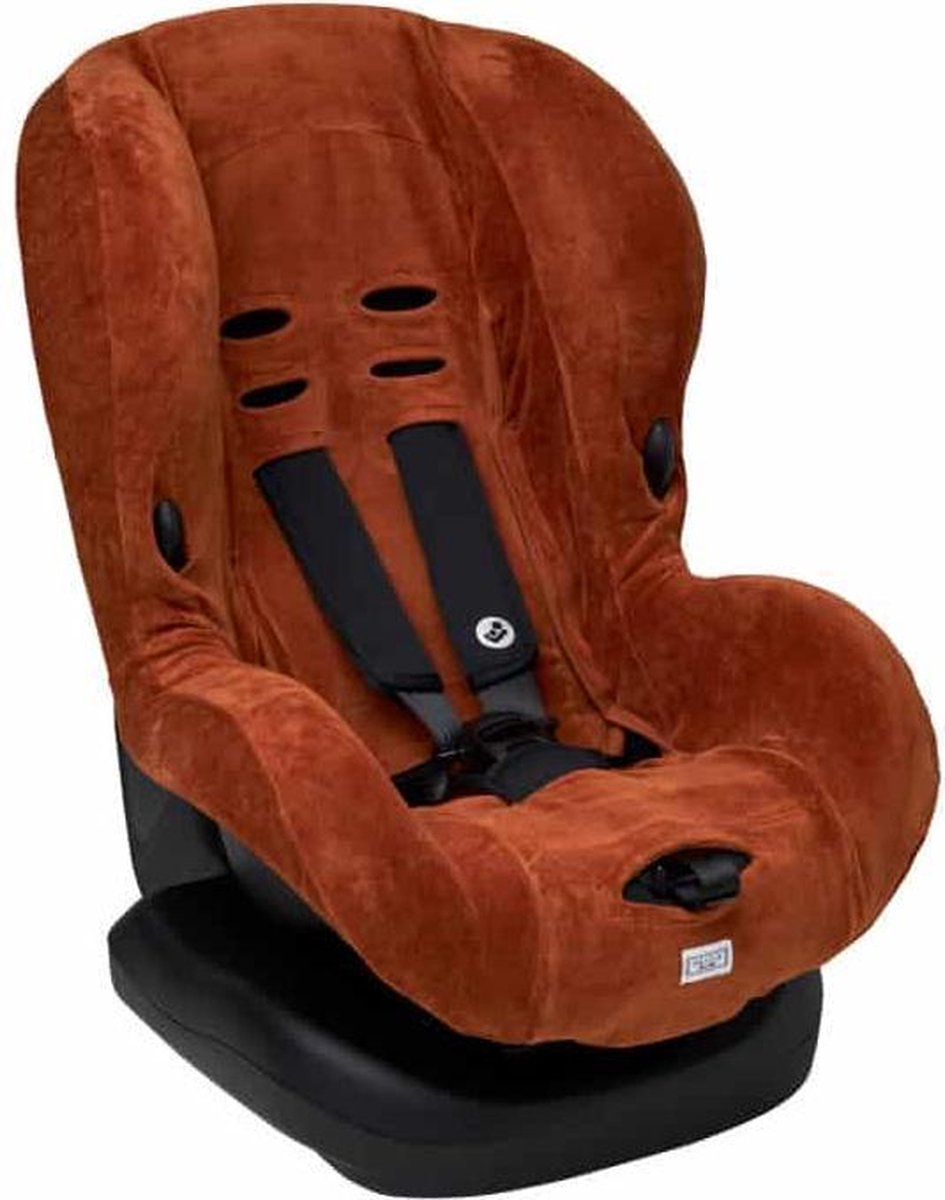 Meyco autostoelhoes Velvet -  camel - groep 1