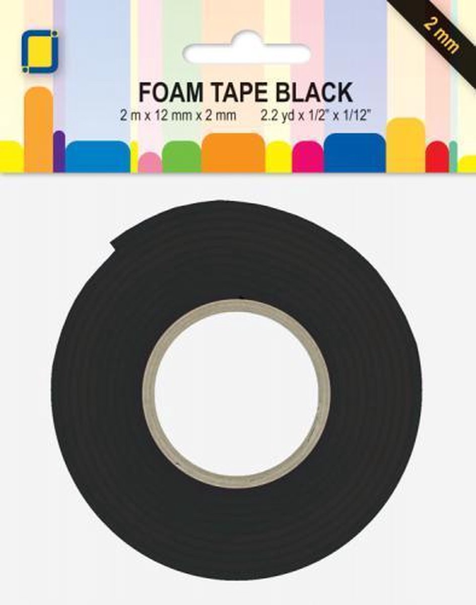 3D Foam Tape rolls Black 2mm