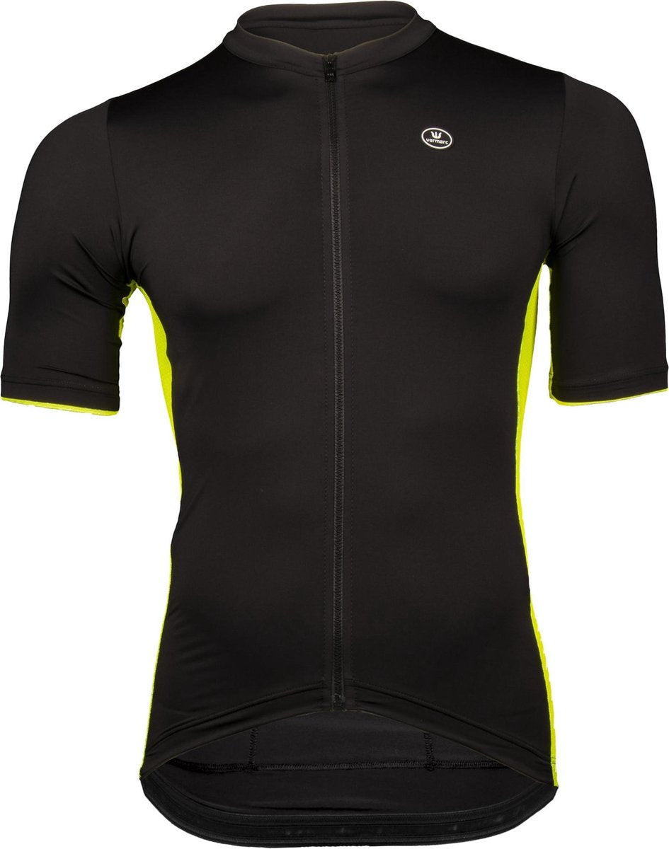 Vermarc Solid PRR Jersey Black/Fluo Yellow Size XL
