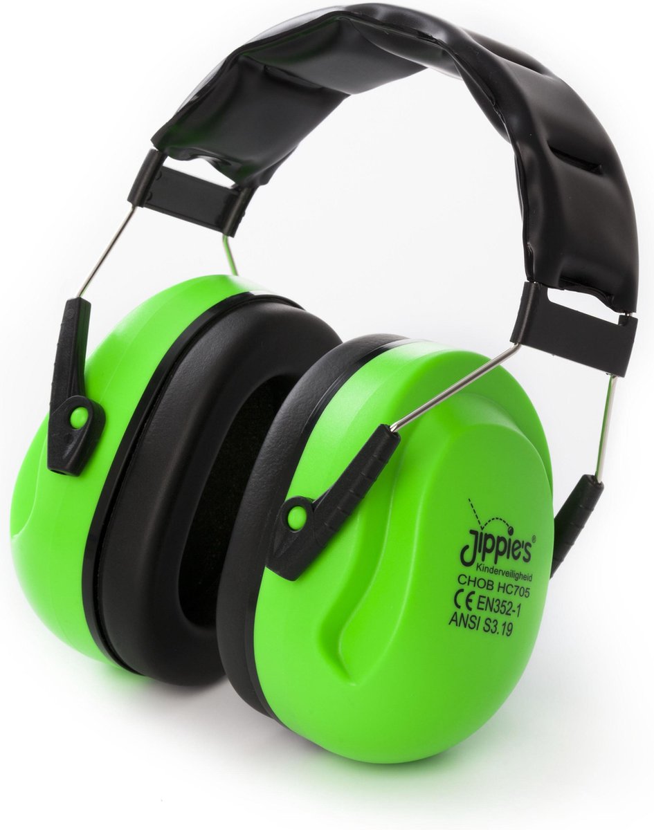Jippie's - Gehoorbescherming Kinderen - XL - Groen
