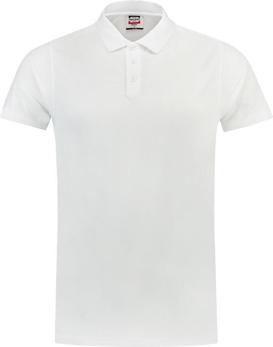 Tricorp 201001 Poloshirt Cooldry Bamboe Slim Fit Wit maat M