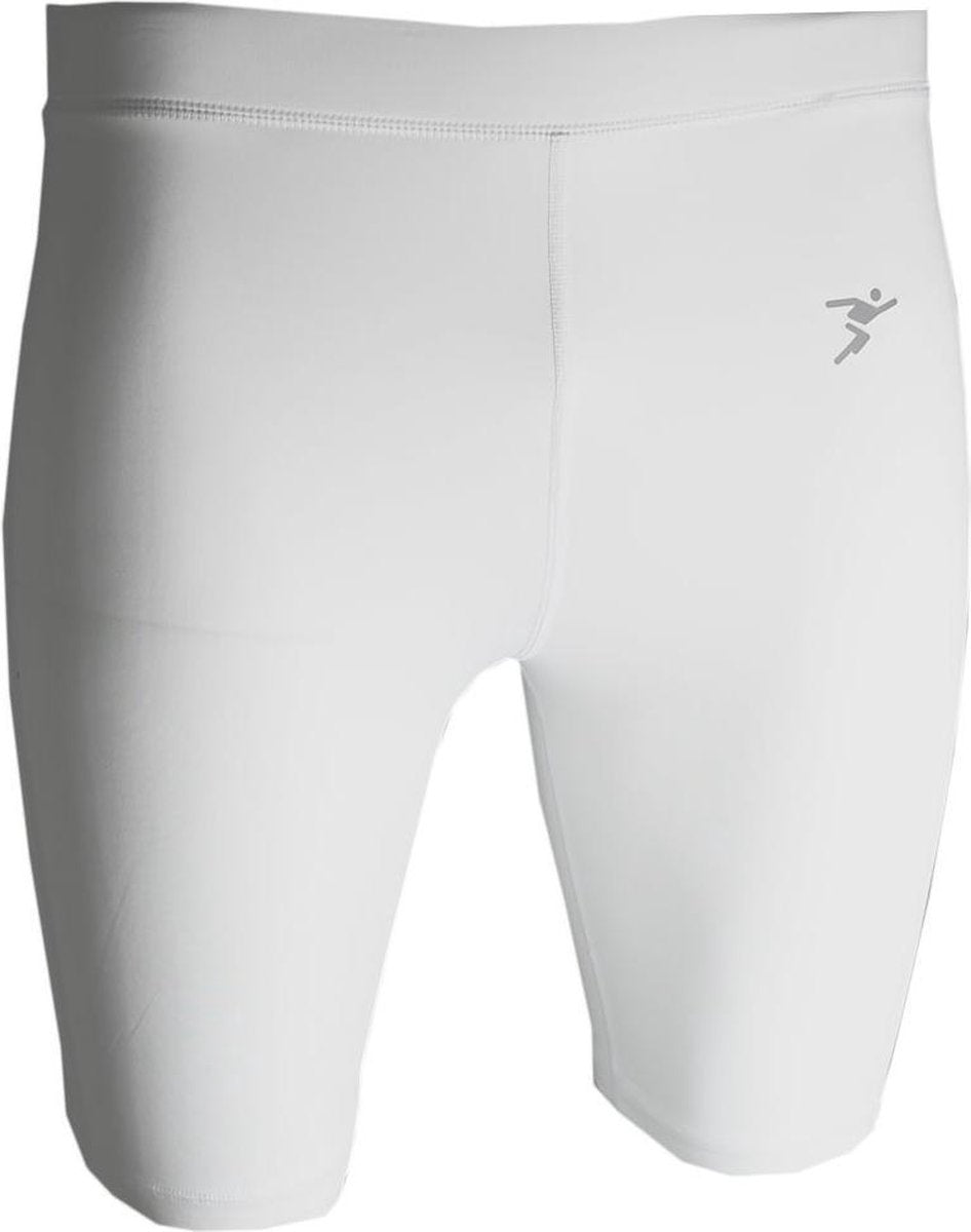 Precision Training Korte Thermobroek Heren Polyester Wit Mt Xs