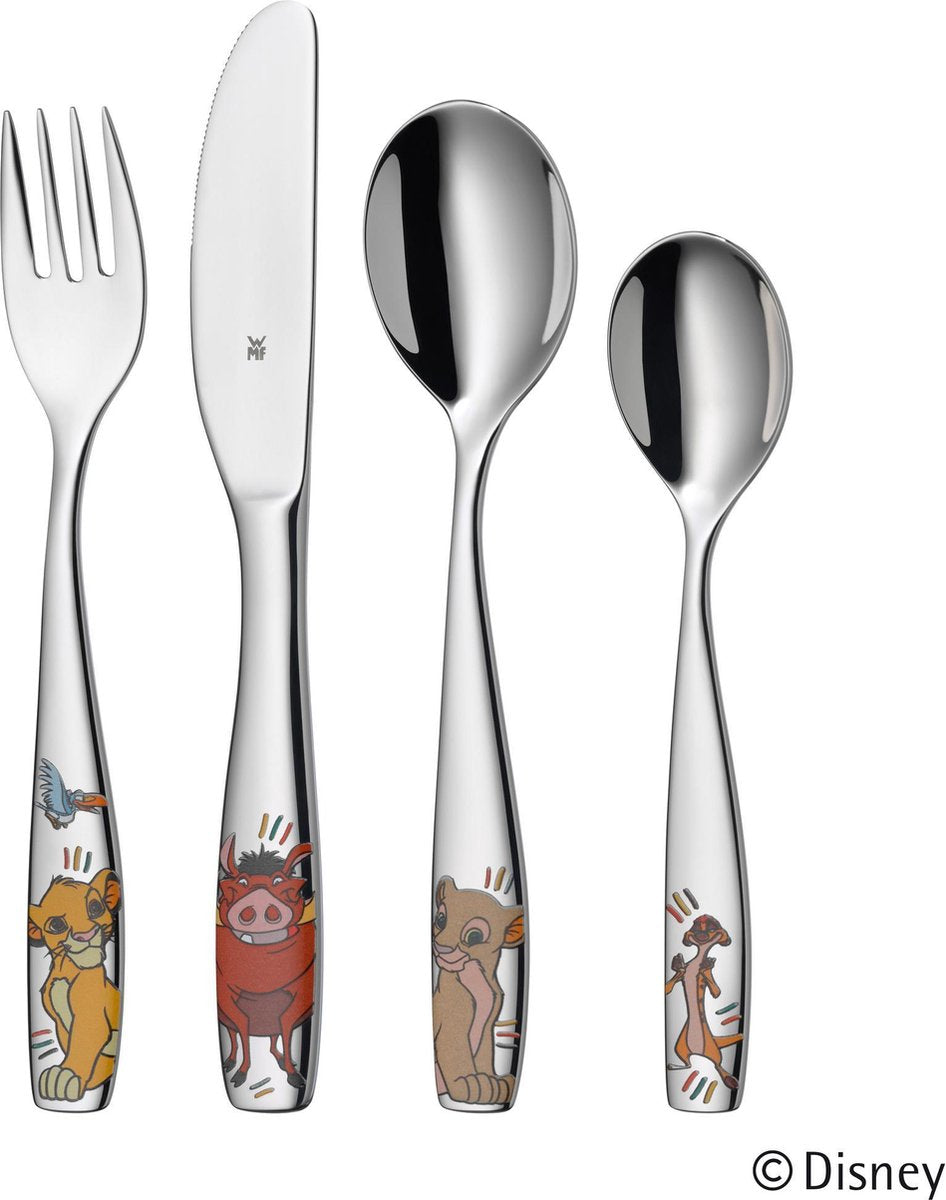 WMF Kinderbestek Lion King - 4-delig - RVS
