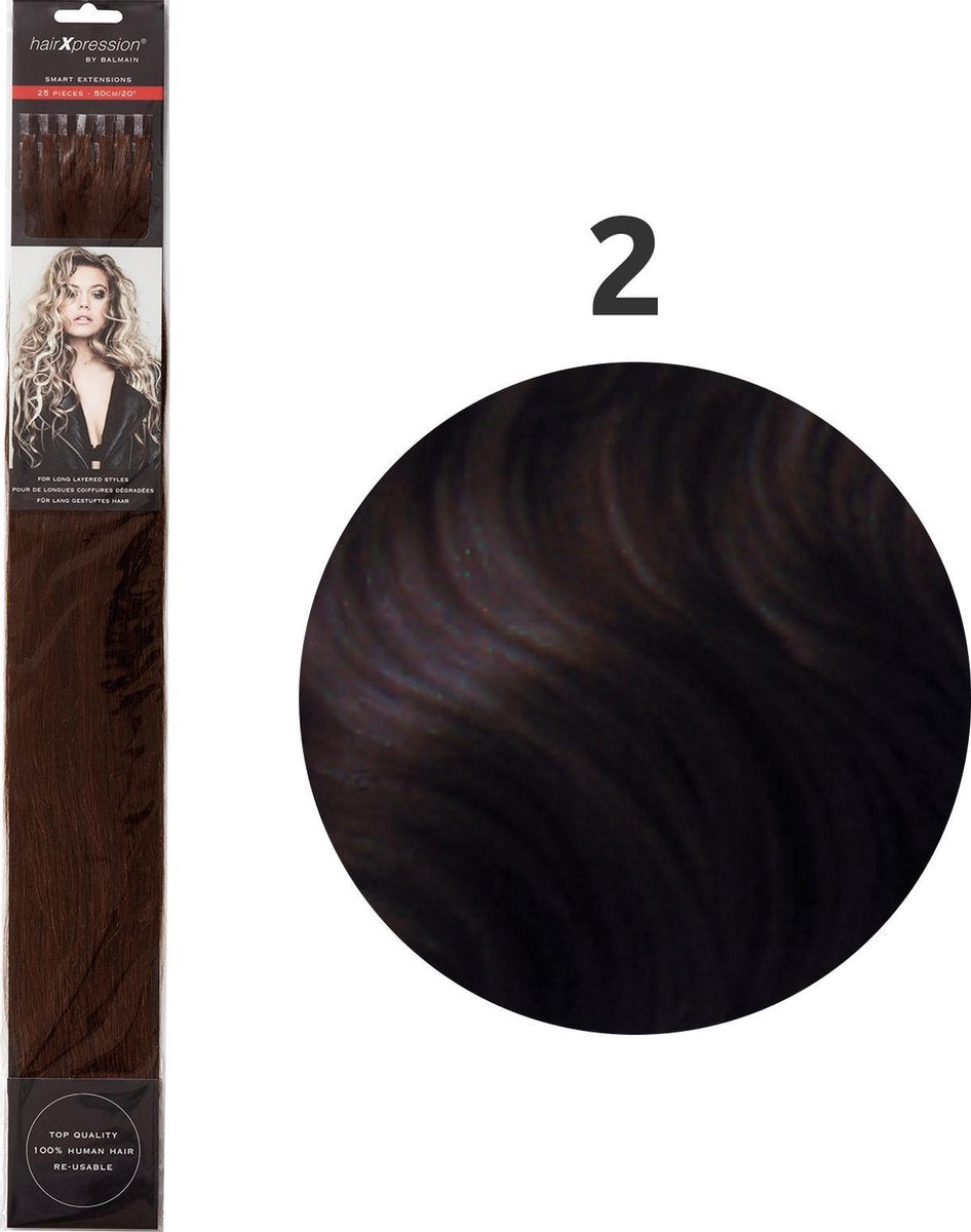 Balmain - HairXpression - Fill-In Extensions - Straight - 50 cm - 25 Stuks - 2