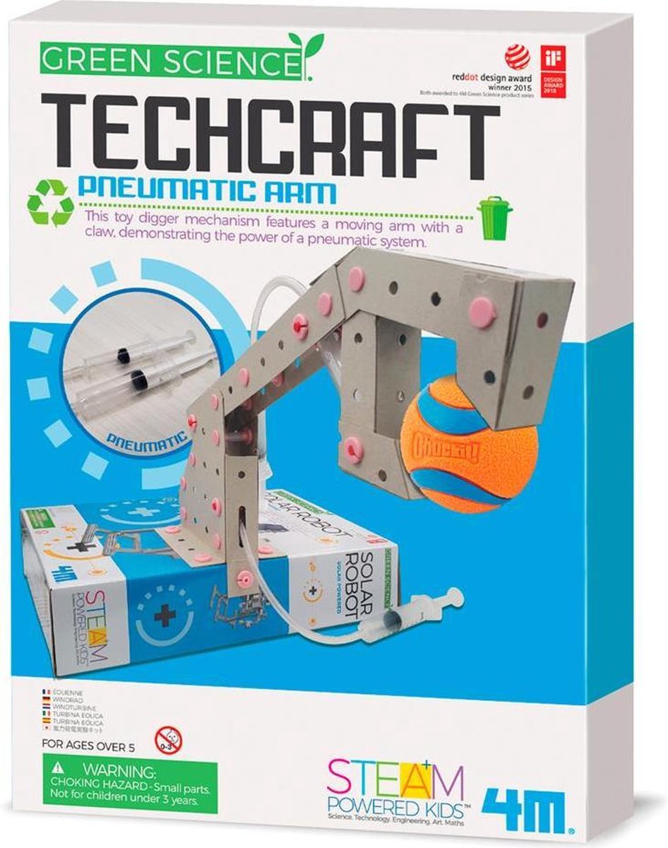 4M Kidzlabs GREEN SCIENCE: TECHCRAFT / PNEUMATISCHE ARM