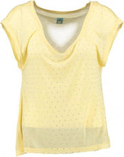 Replay soepel kort geel t-shirt - Maat S