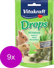 Vitakraft Knaagdier Drops - Knaagdiersnack - 9 x Peterselie Lactose Vrij