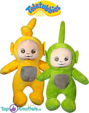 Teletubbies Pluche Knuffel Set Laa Laa + Dipsy 26 cm | Knuffelpop voor kinderen en baby | Teletubbie Po
