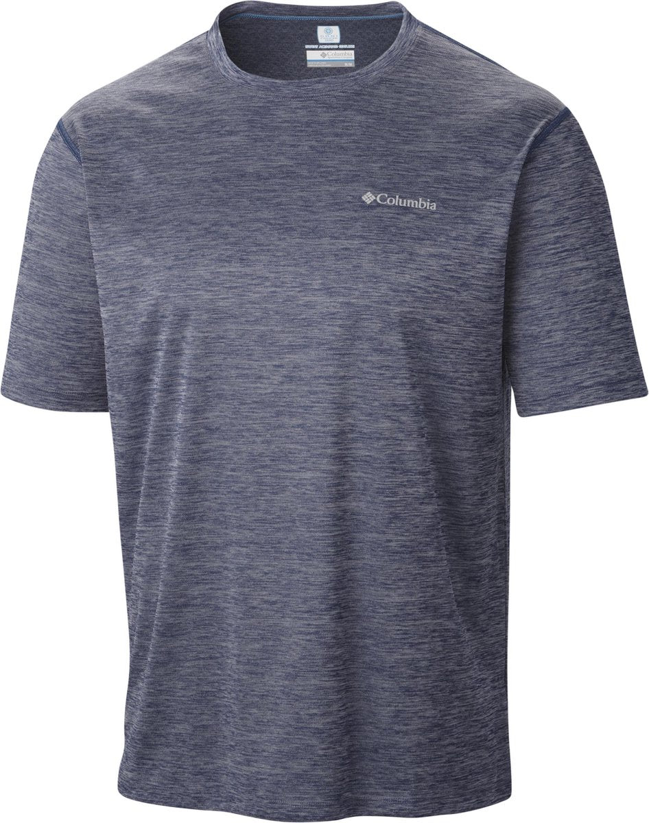 Columbia Zero Rules Short Sleeve Outdoorshirt Heren - Carbon Heather - Maat XL
