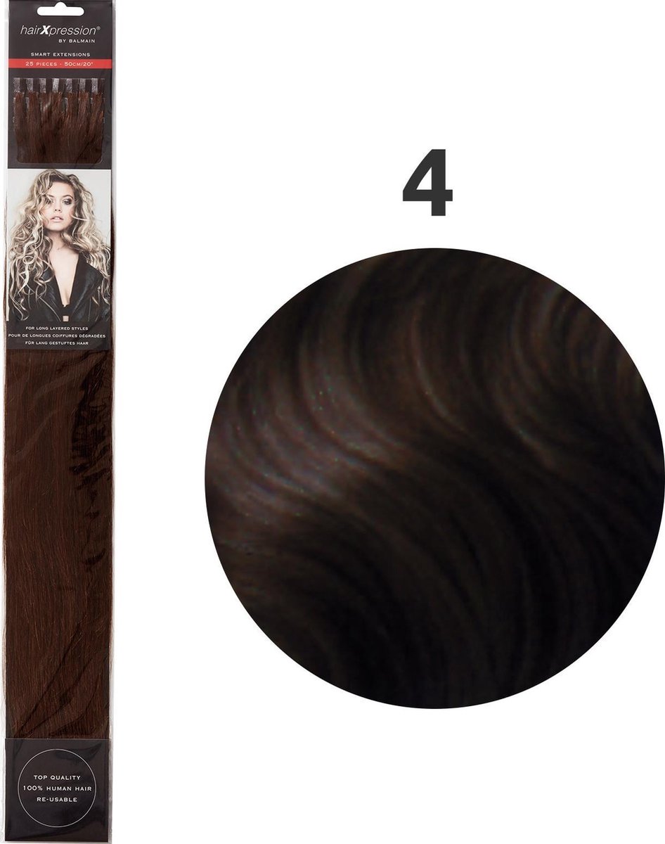 Balmain - HairXpression - Fill-In Extensions - Straight - 50 cm - 25 Stuks - 4