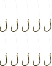 Dam Spezi Maggots - Onderlijn - Haakmaat 14 - 0.14mm - 1.5kg - 3lbs - 60cm - 10 Stuks - Transparant