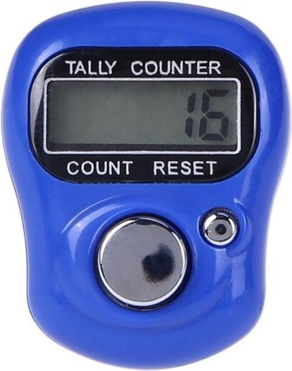 Firsttee Digitale Scoreteller - Compact - Teller - Personenteller - Handteller - Counter strike - Tally counter - Golf sport - Slagenteller - Golf accessoires - Golftrainingsmateriaal - Golf training - Golftrolley - Cadeau - Golfset - Donkerblauw