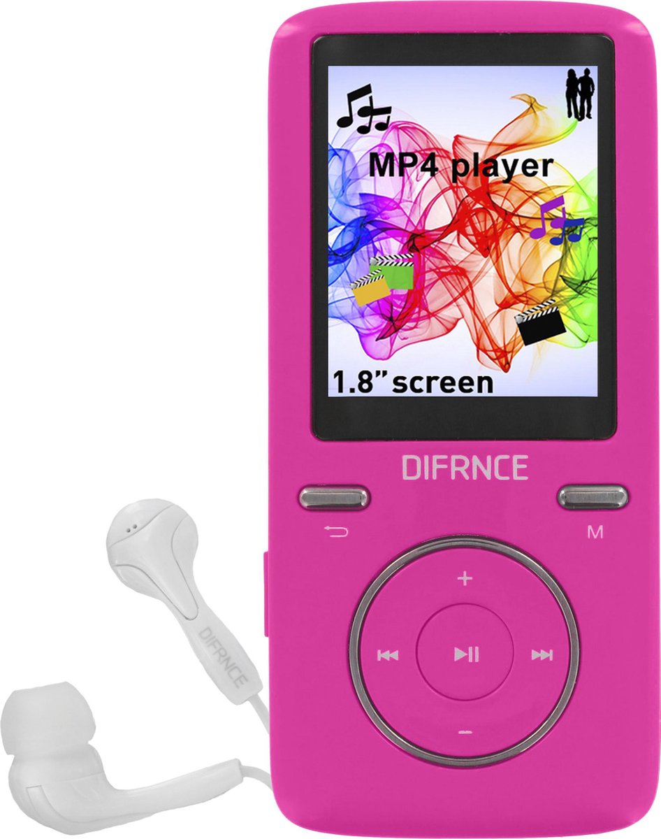 Difrnce MP1805 - MP4 speler - 8GB - Roze