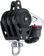 Harken Carbo 3-schijfs+hondsvot+klem 57mm