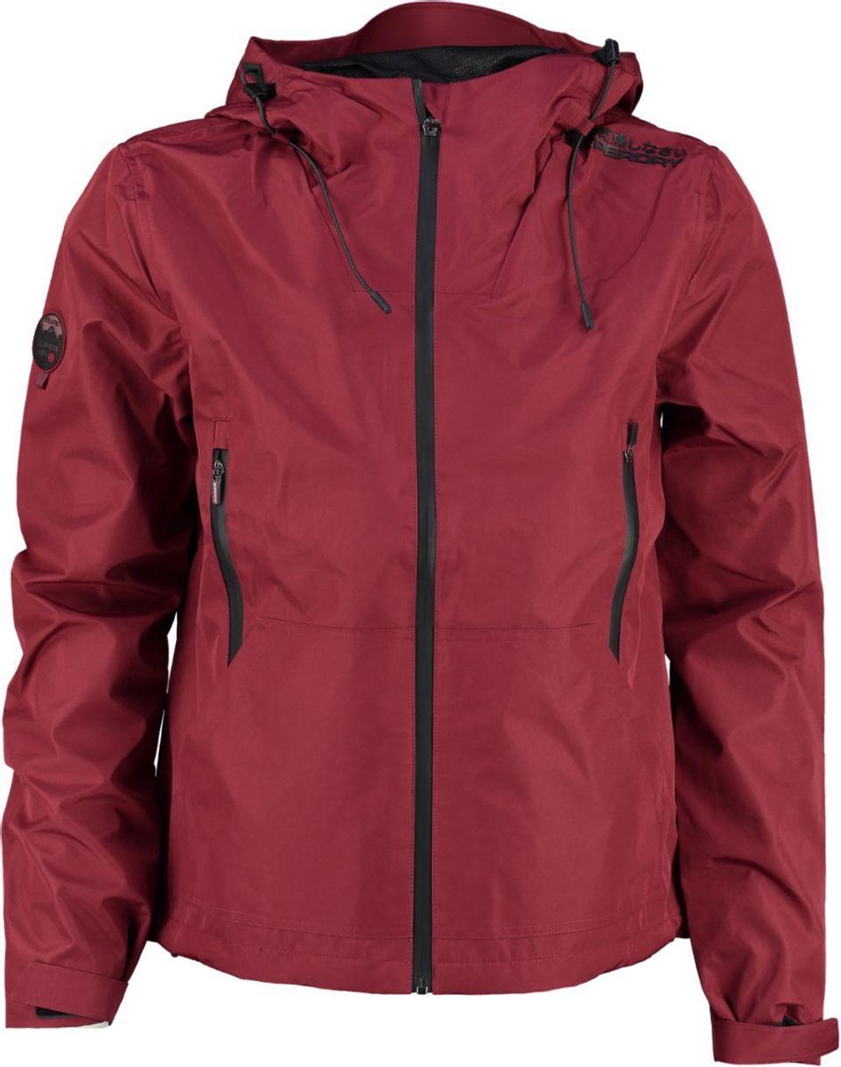 Superdry tech elite windcheater zomerjas waterafstotend port red - valt ruim - Maat M