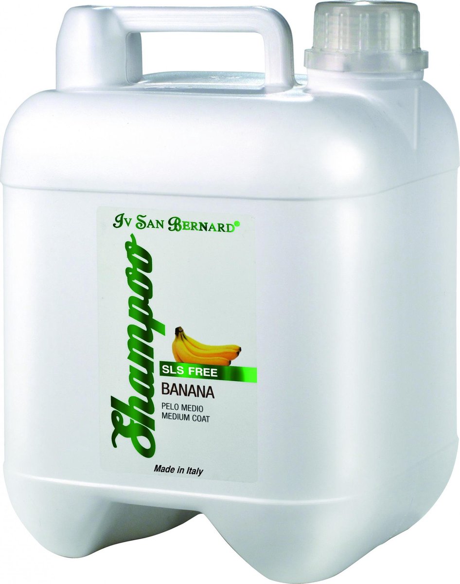 I.s.b. Shampoo Huisdier Banana Sls Free Medium Coat 5000 Ml Wit