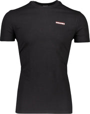 Dsquared2 T-shirt Zwart  - Maat M - Heren - Lente/Zomer Collectie - Katoen;Elastaan