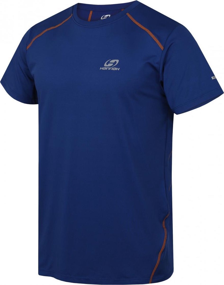 Hannah Sportshirt Pacaba Heren Polyester/elastaan Blauw Mt L