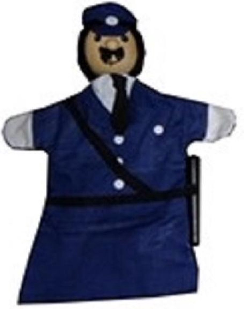 Poppenkast pop politie agent