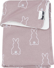 Meyco X Mrs.Keizer ledikantdeken met velvet Rabbit - Lilac - 100x150 cm