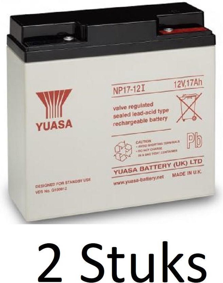 2 Stuks Yuasa lead-acid Batterij NP17-12