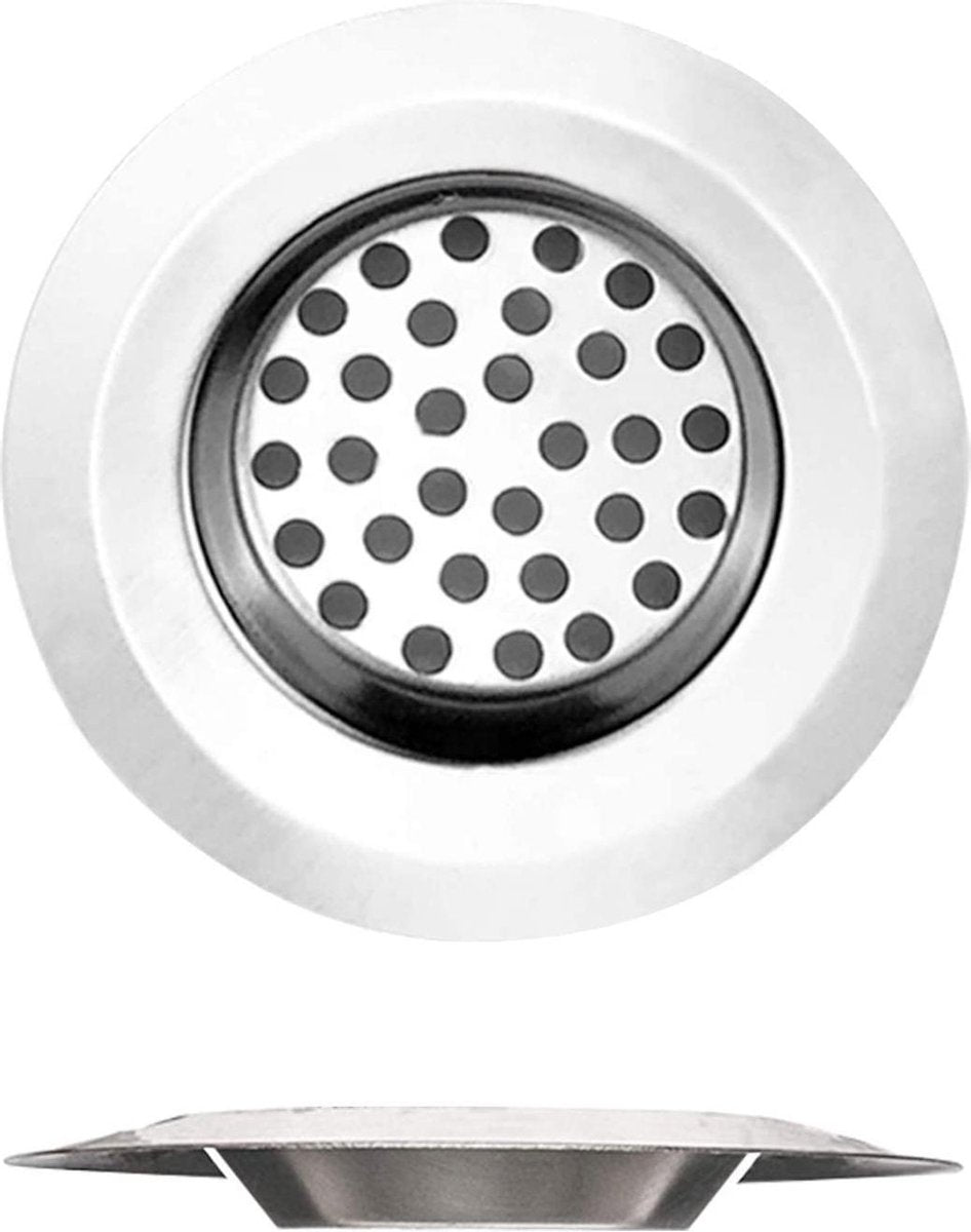 Doodadeals® | Gootsteenzeef | Sink Strainer Drain Protecter | 2 stuks ø 6  cm en ø 7.5 cm | RVS
