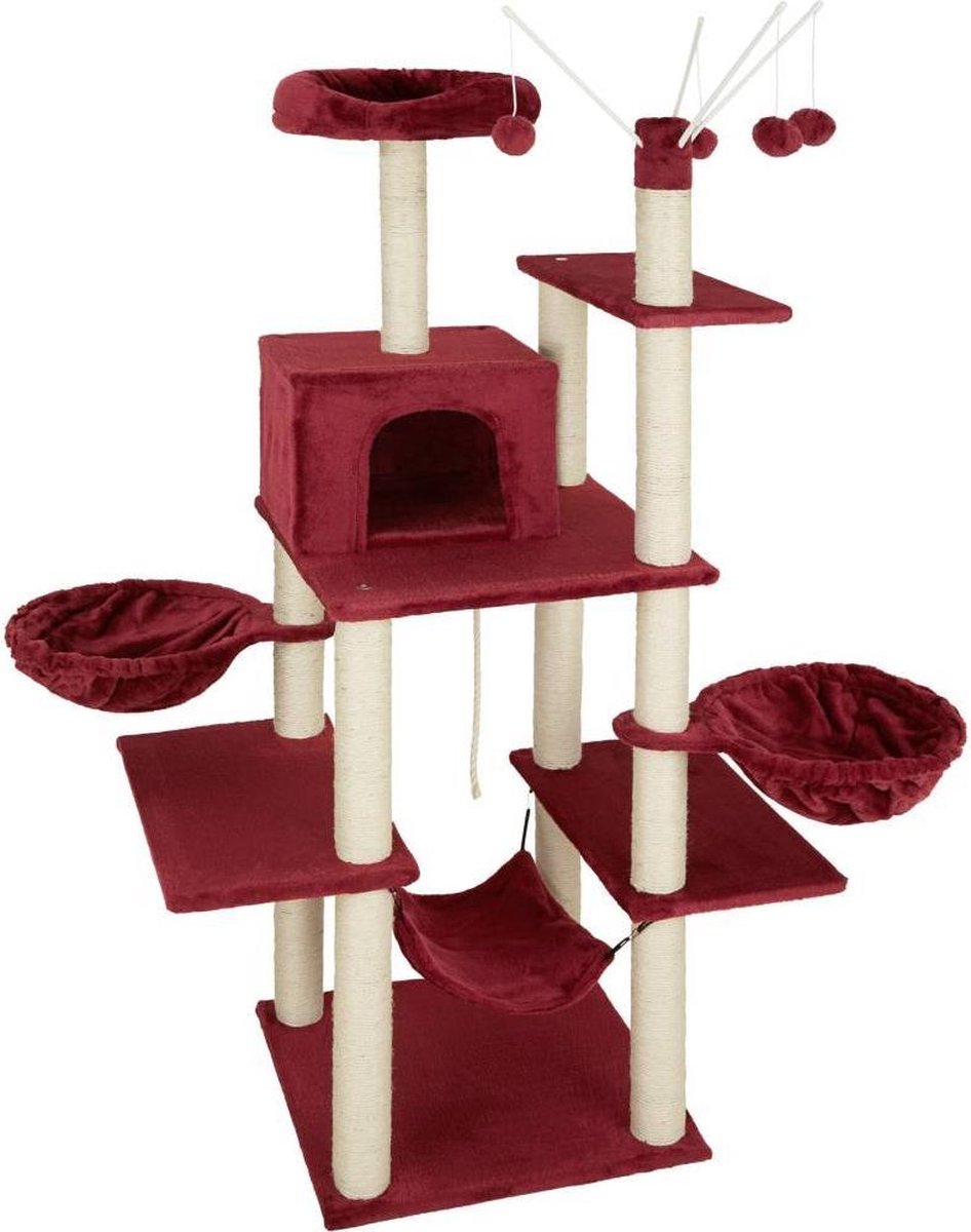 TecTake - Krabpaal Lilou rood 165 cm - 402935