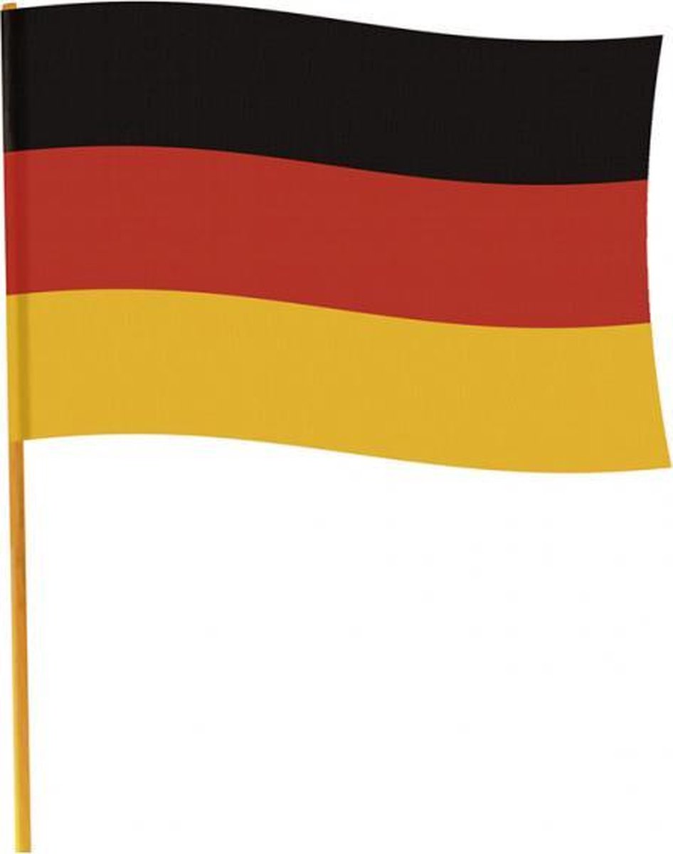 AMSCAN - Duitse vlag met stok - Decoratie > Vlaggen