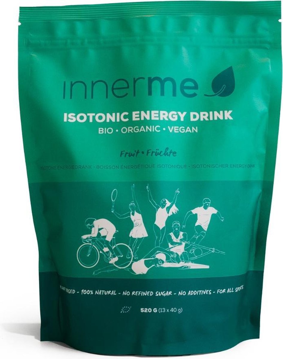 Isotonic Energy Drink 'Fruit' (520g) - bio & vegan isotone sportdrank - rijk aan Vit C - glucose/fructose 2:1 - licht verteerbaar - zonder geraffineerde suiker - geen bewaarmiddelen & kleurstoffen