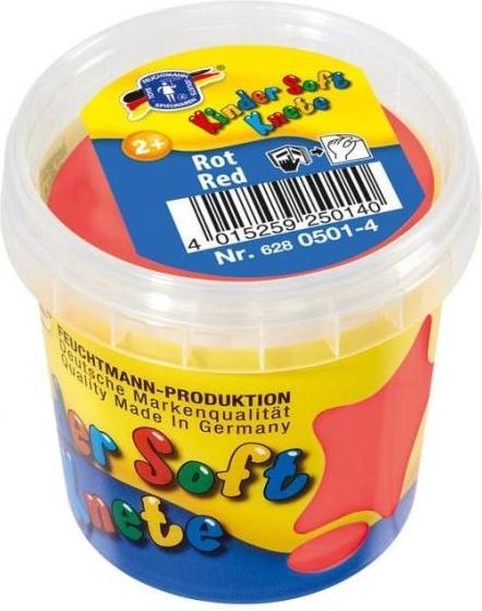 Feuchtmann Kinder Soft Knete Basic Klei 150 Gram Rood